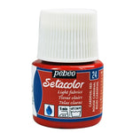 Pebeo Setacolor Light Fabric Paint Cardinal Red