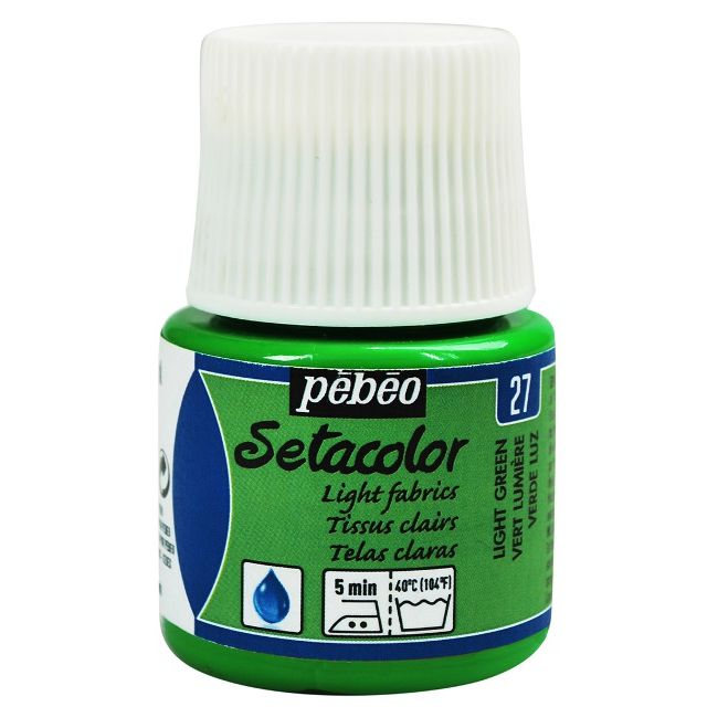 Pebeo Setacolor Light Fabric Paint Light Green 45ml