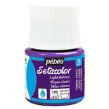 Pebeo Setacolor Light Fabric Paint Violet 45ml