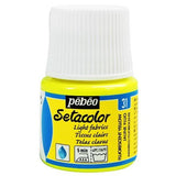 Pebeo Setacolor Light Fabric Paint Fluro Yellow 45ml