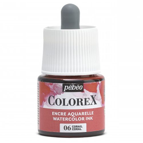Pebeo Colorex Watercolour Ink Coral 45ml