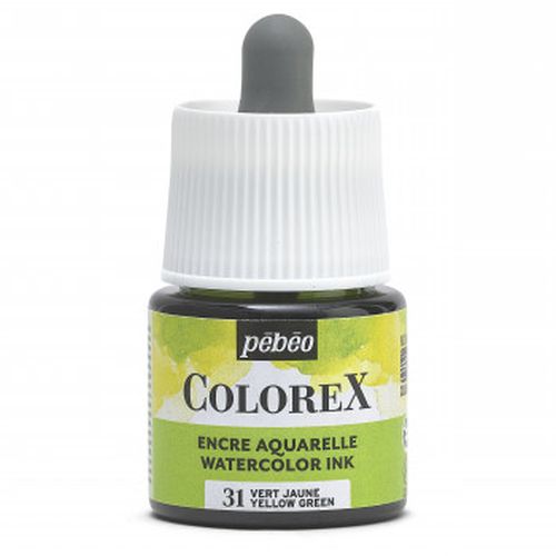 Pebeo Colorex Watercolour Ink Yellow Green 45ml