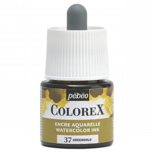 Pebeo Colorex Watercolour Ink Green Gold