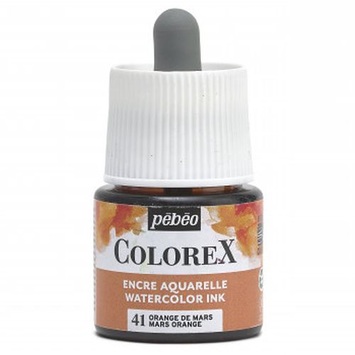 Pebeo Colorex Watercolour Ink Mars Orange 45ml