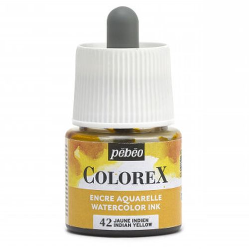Pebeo Colorex Watercolour Ink India Yellow 45ml