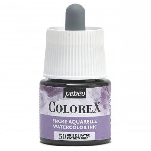 Pebeo Colorex Watercolour Ink Paynes Grey 45ml
