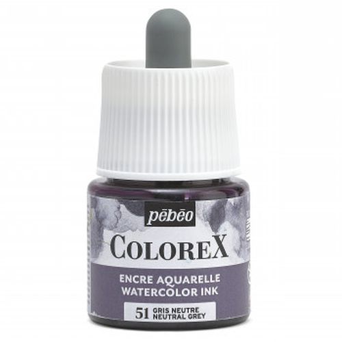 Pebeo Colorex Watercolour Ink Neutral Grey 45ml