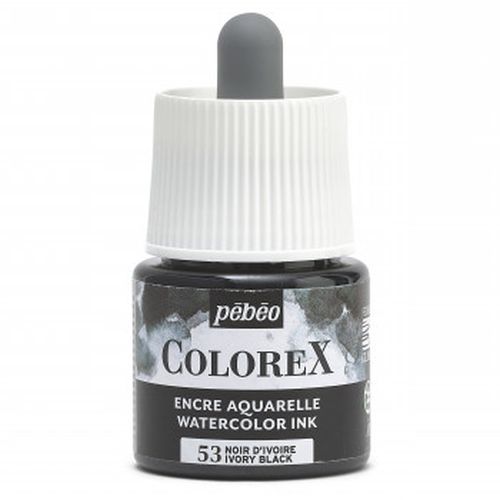 Pebeo Colorex Watercolour Ink Ivory Black