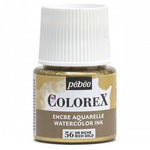 Pebeo Colorex Watercolour Ink Rich Gold 45ml