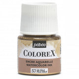 Pebeo Colorex Watercolour Ink Pale Gold 45ml