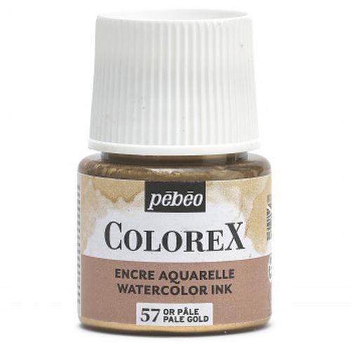 Pebeo Colorex Watercolour Ink Pale Gold 45ml