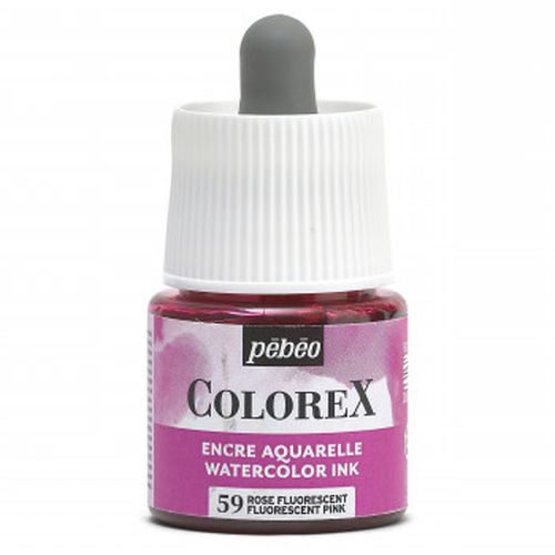Pebeo Colorex Watercolour Ink Fluro Pink 45ml