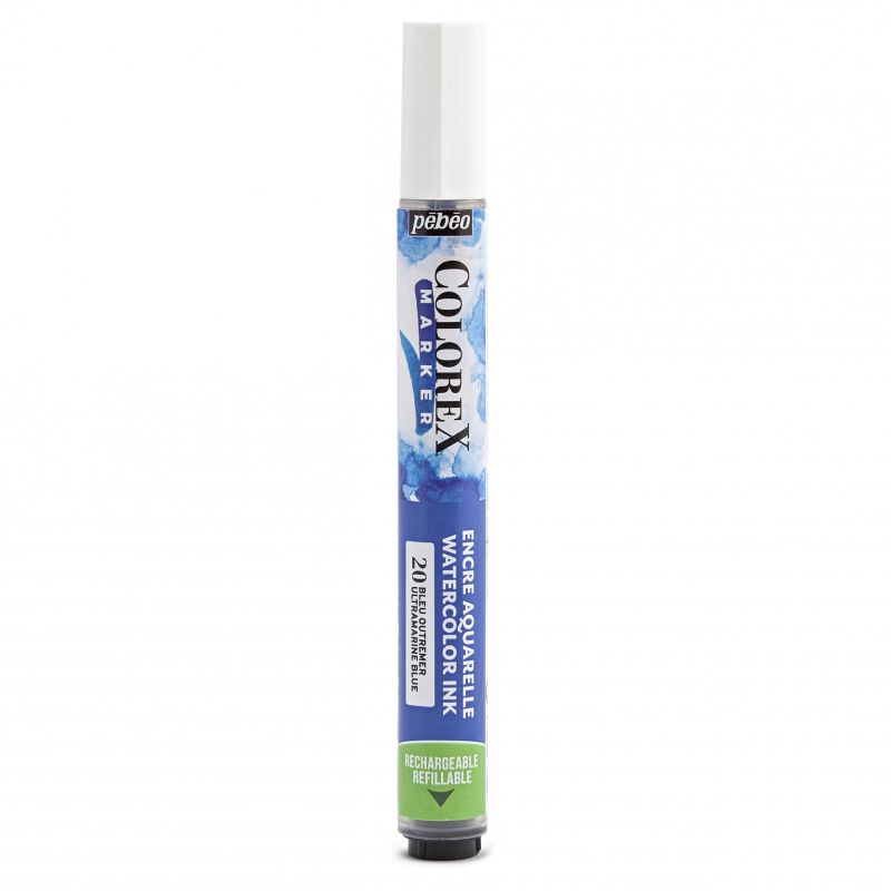 Pebeo Colorex Watercolour Ink Marker Ultramarine Blue