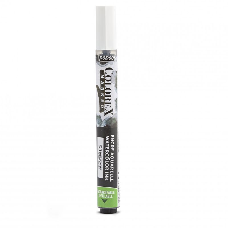 Pebeo Colorex Watercolour Ink Marker Ivory Black