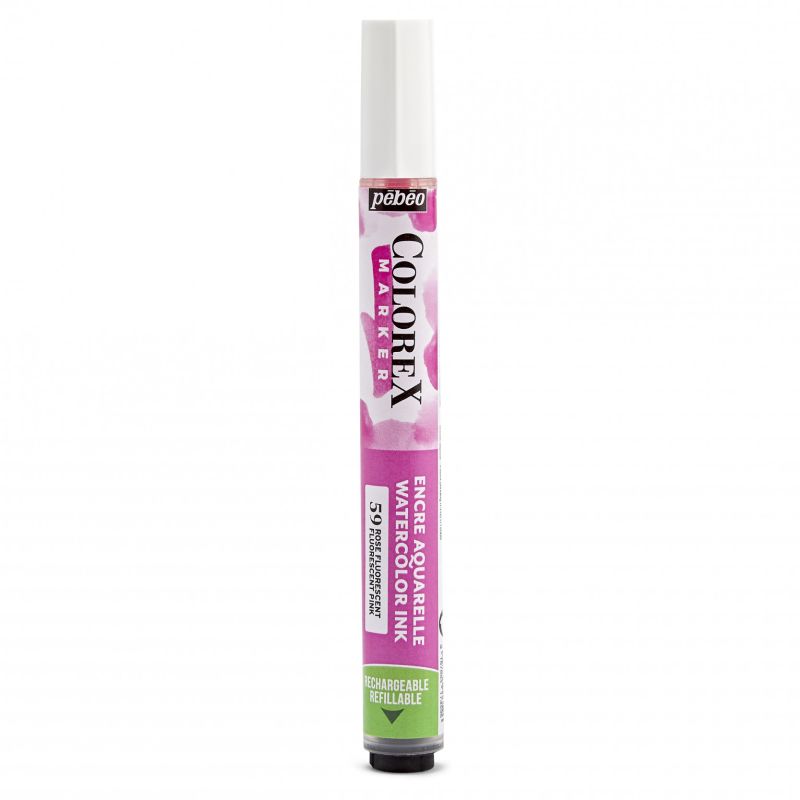 Pebeo Colorex Watercolour Ink Marker Fluorescent Pink