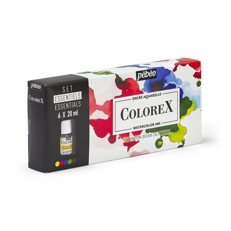 Pebeo Colorex Watercolour Ink Essentials Set 6 SET