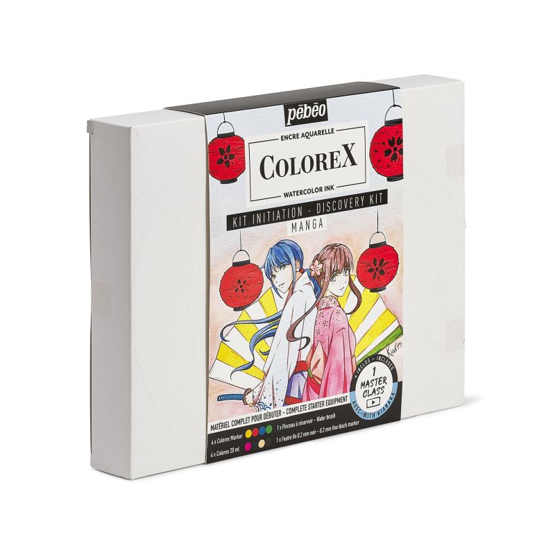 Pebeo Colorex Watercolour Ink Manga Kit SET