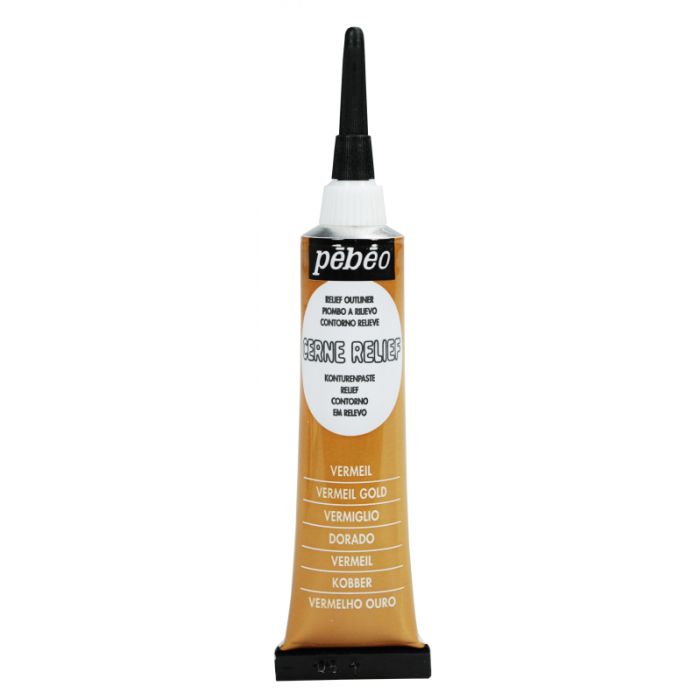Pebeo Cerne Reflief Outliner Vermeil Gold