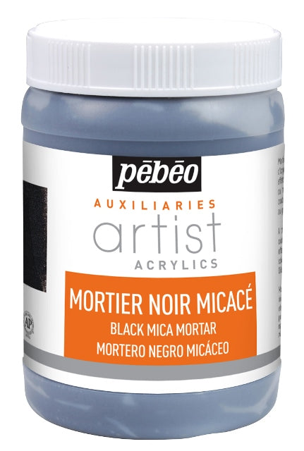 Pebeo Acrylic Medium Black Mortar 250ml