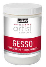 Pebeo Acrylic Medium Gesso Transparent 1L