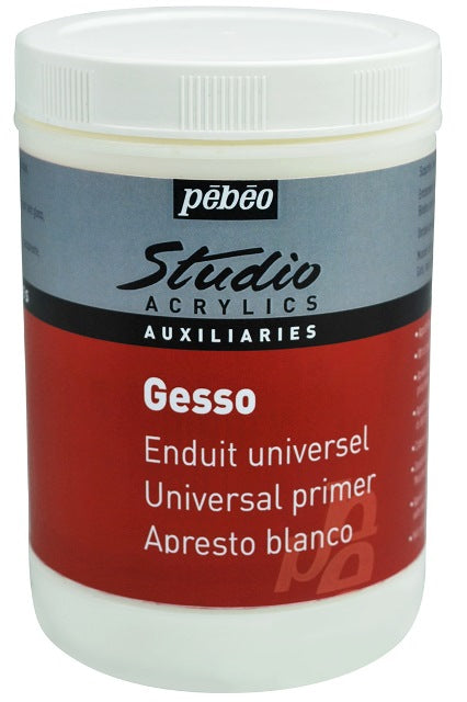 Pebeo Acrylic Medium Gesso White 1L
