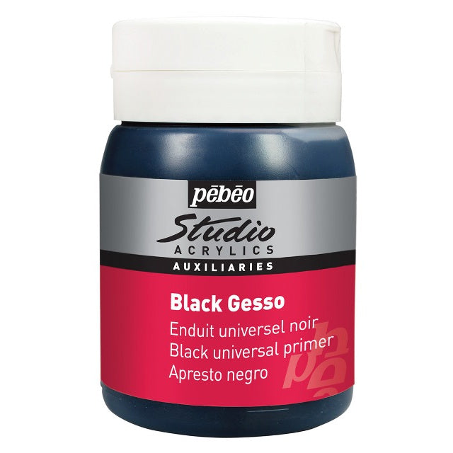 PEBEO STUDIO ACRYLIC MEDIUM GESSO BLACK
