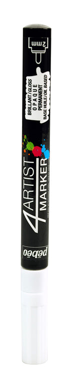Pebeo 4Artist Oil Based Paint Marker White 2mm