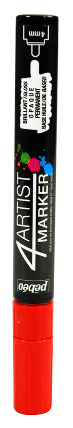 Pebeo 4Artist Oil Based Paint Marker Red