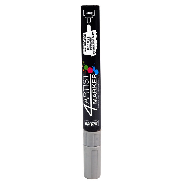 Pebeo 4Artist Oil Based Paint Marker Silver