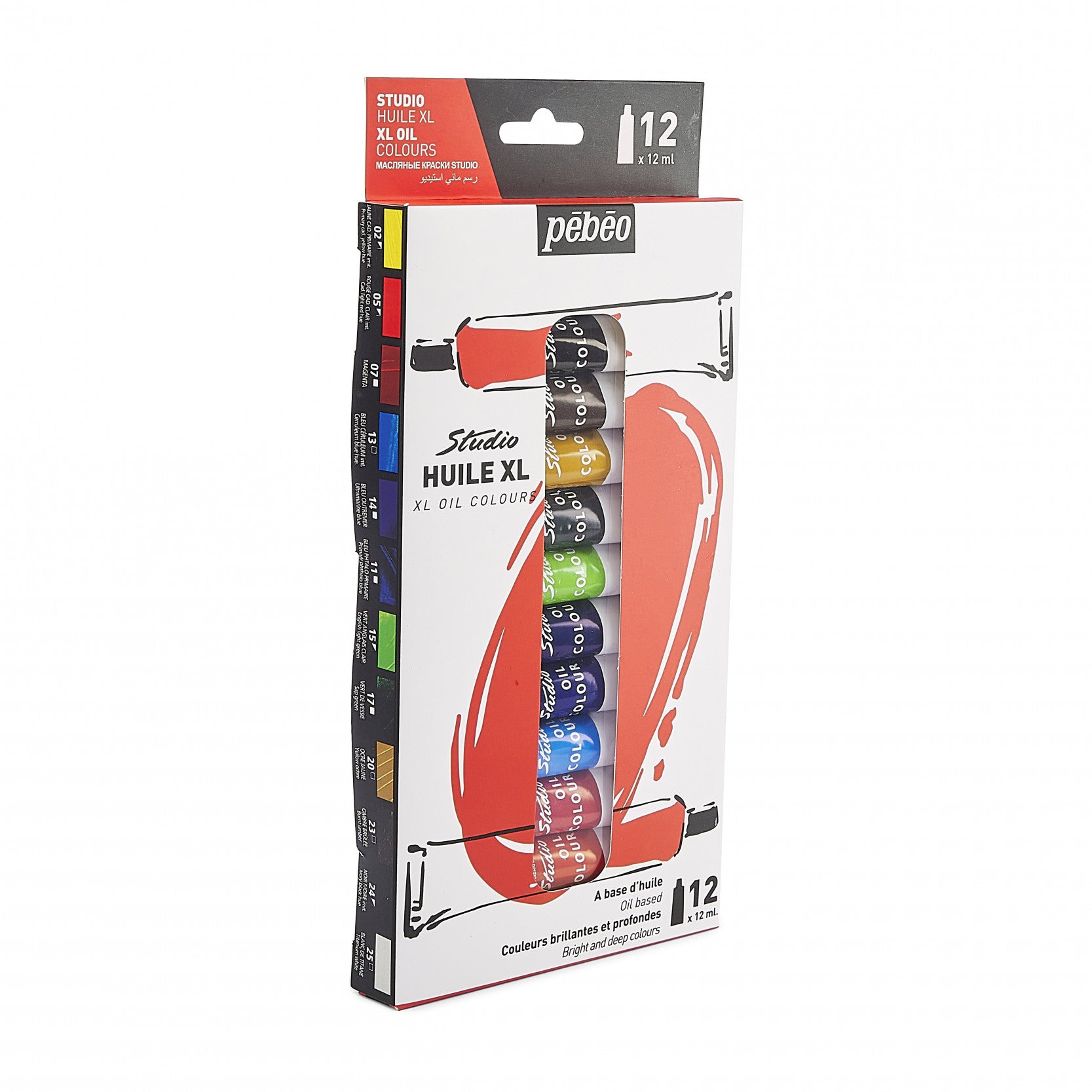 Pebeo XL Oil Paint Set 12 SET