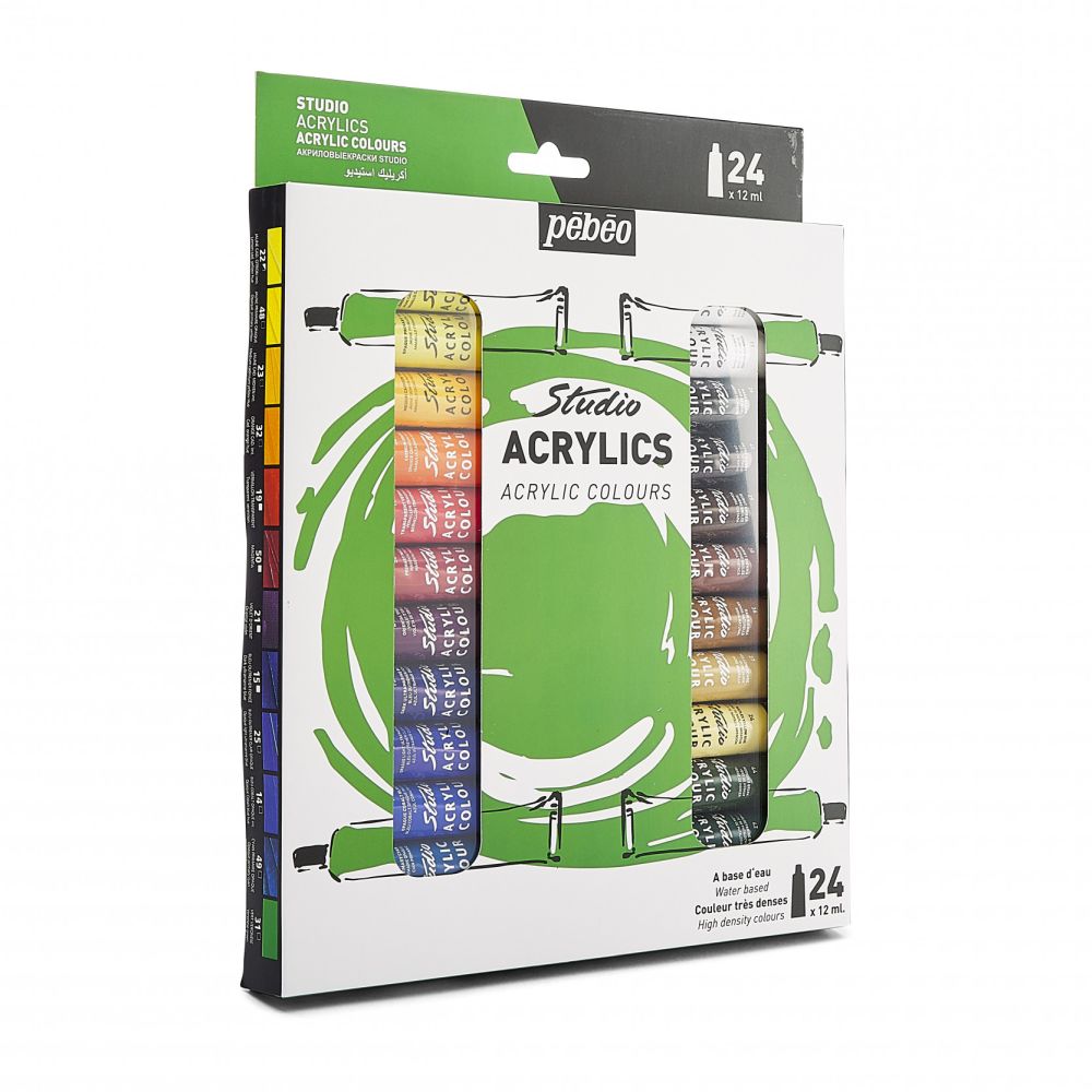 PEBEO STUDIO ACRYLIC PAINT SET 24