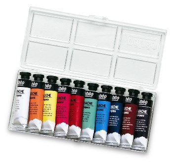 Pebeo Gouache Paint Tempera Set 10 SET