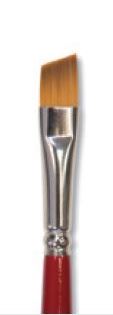 Pebeo Iris Yellow Polyamide Brush Angle