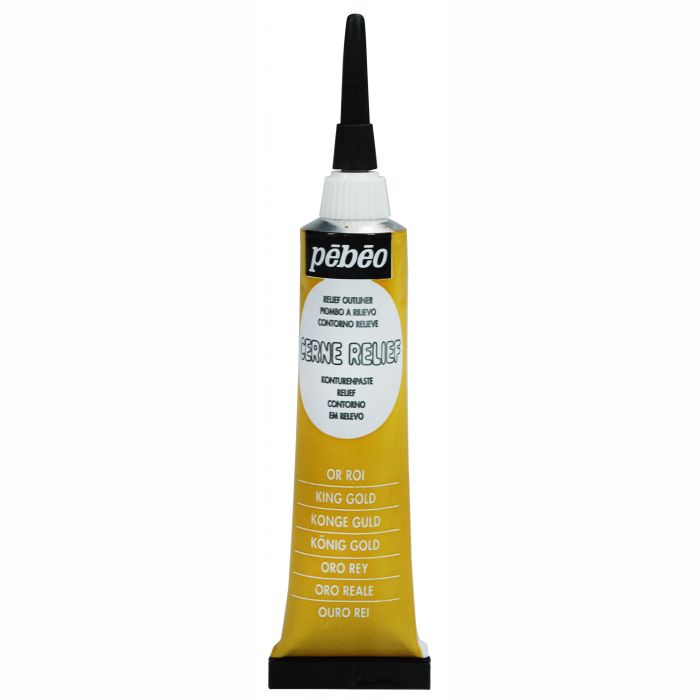 Pebeo Cerne Reflief Outliner King Gold 20ml