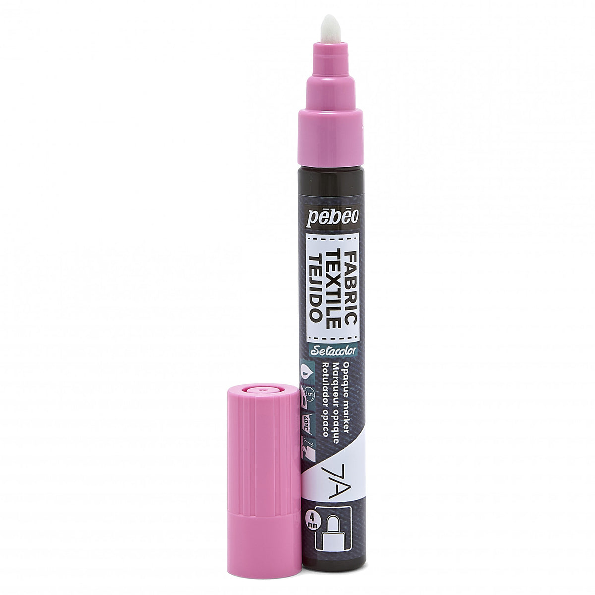 PEBEO 7A OPAQUE FABRIC PAINT MARKER PINK