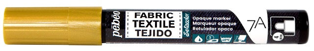 Pebeo 7A Opaque Fabric Paint Marker Gold