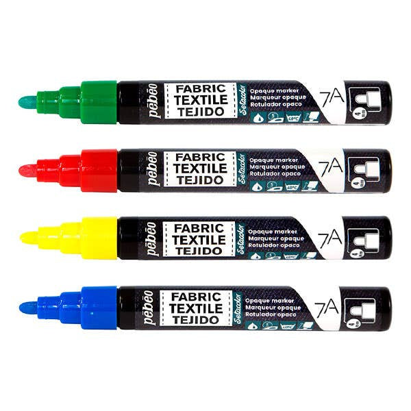 PEBEO 7A OPAQUE FABRIC PAINT MARKER SILVER