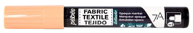 Pebeo 7A Opaque Fabric Paint Marker Pastel Orange