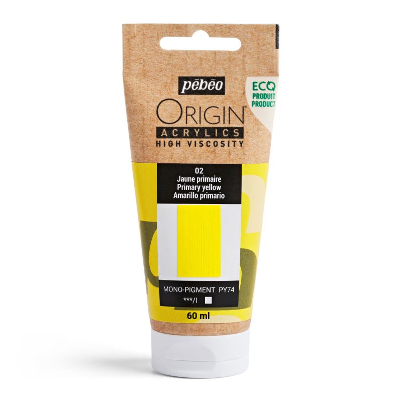 Pebeo Origin Acrylic Paint Primary Yellow