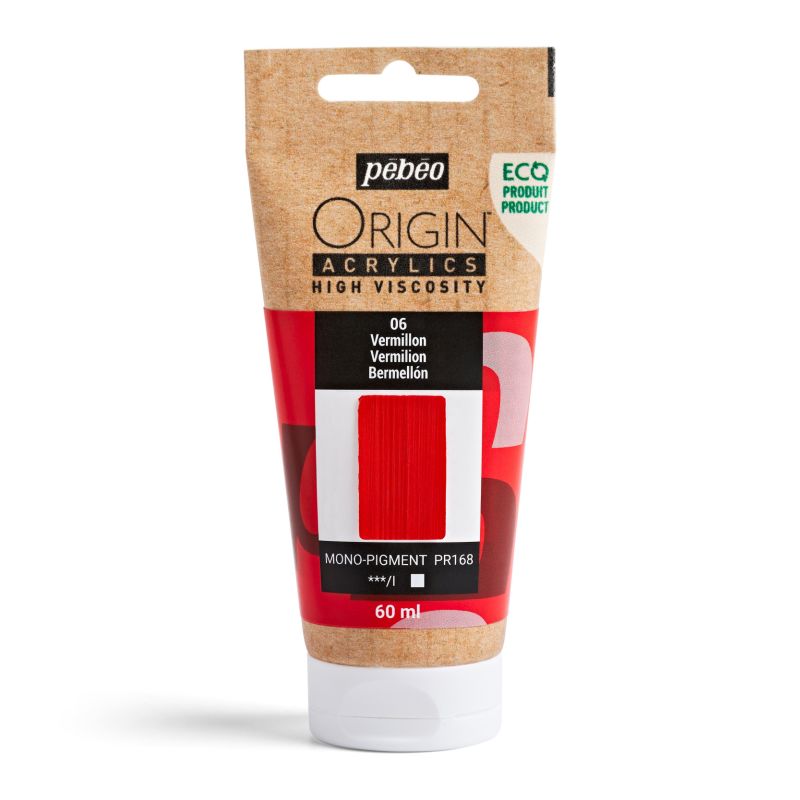 Pebeo Origin Acrylic Paint Vermilion 60ml
