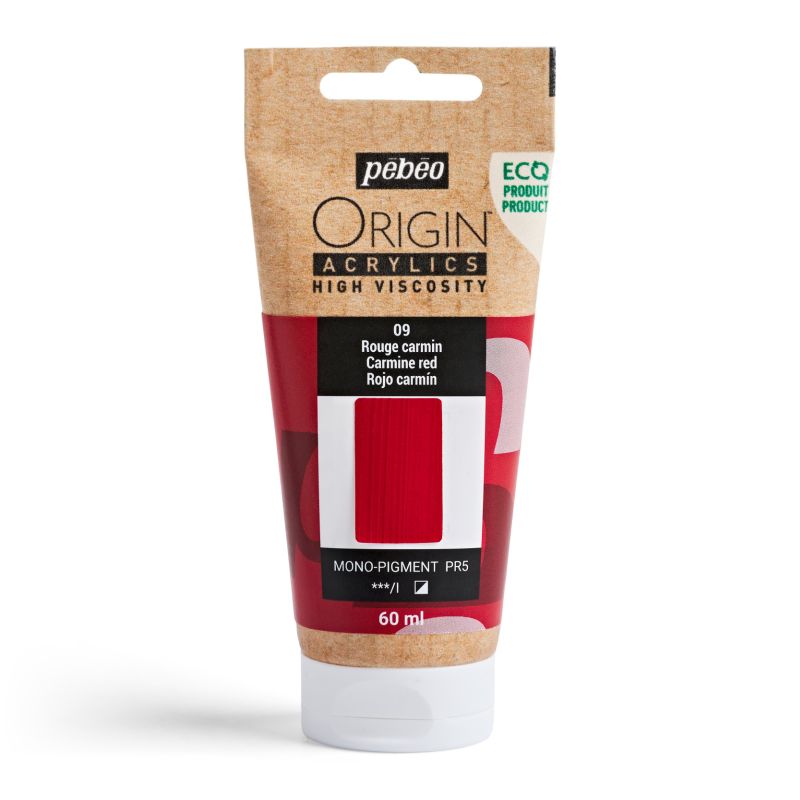 Pebeo Origin Acrylic Paint Carmine Red 60ml