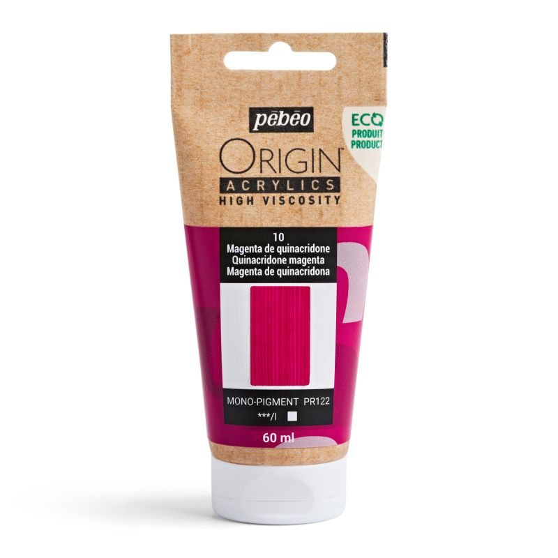 Pebeo Origin Acrylic Paint Quinacridone Magenta