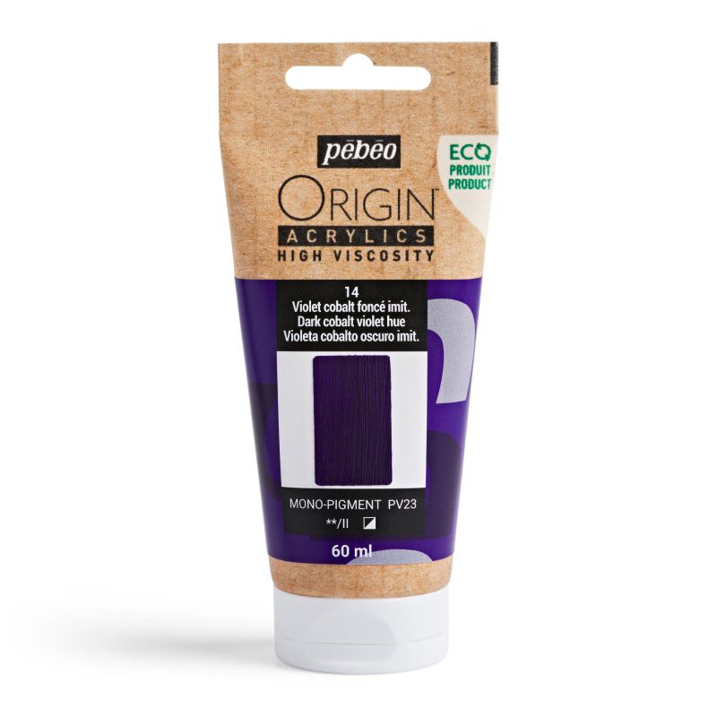 Pebeo Origin Acrylic Paint Dark Cobalt Violet Hue 60ml