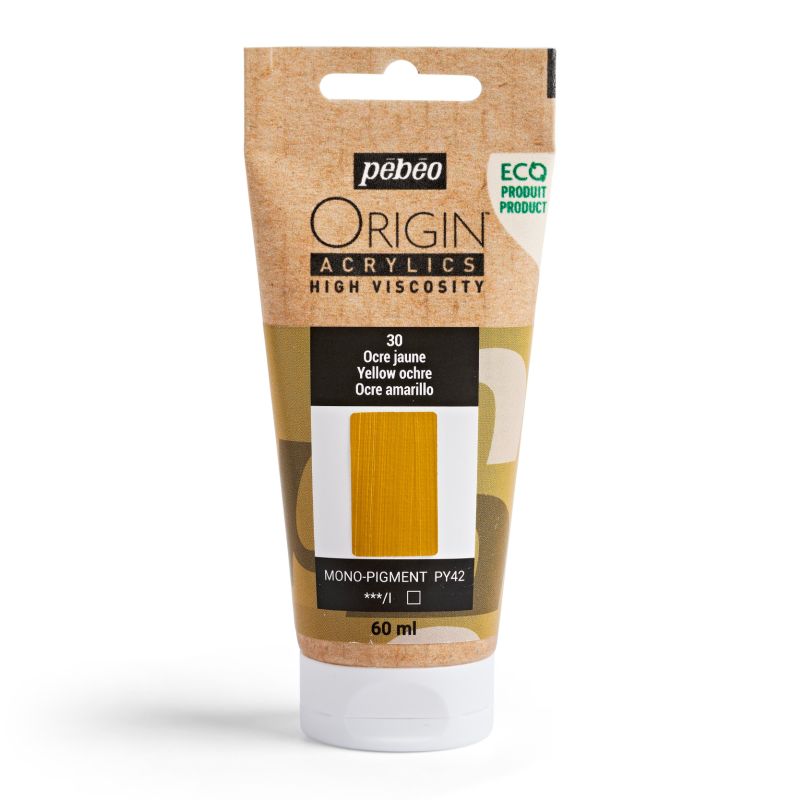 Pebeo Origin Acrylic Paint Yellow Ochre 60ml