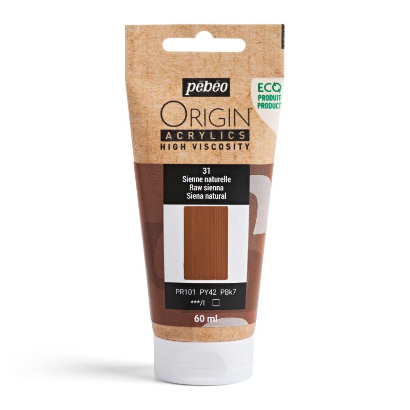Pebeo Origin Acrylic Paint Raw Sienna 60ml