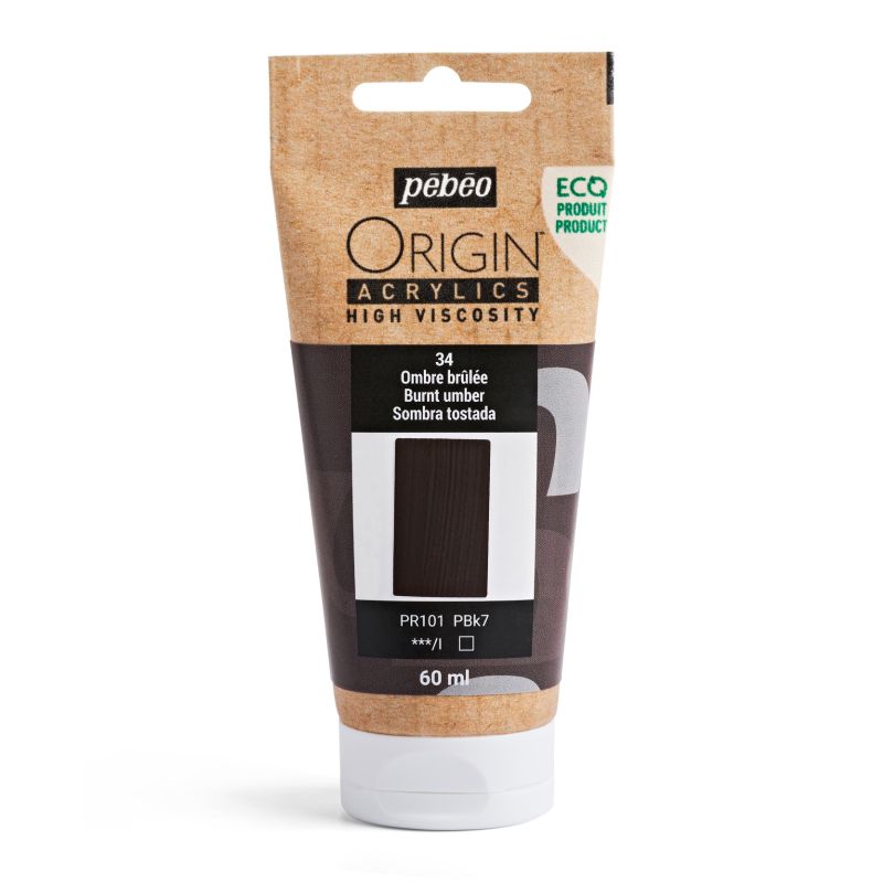 Pebeo Origin Acrylic Paint Burnt Umber