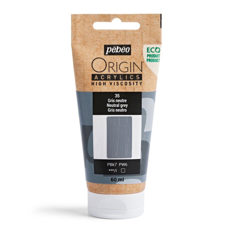 Pebeo Origin Acrylic Paint Neutral Grey 60ml