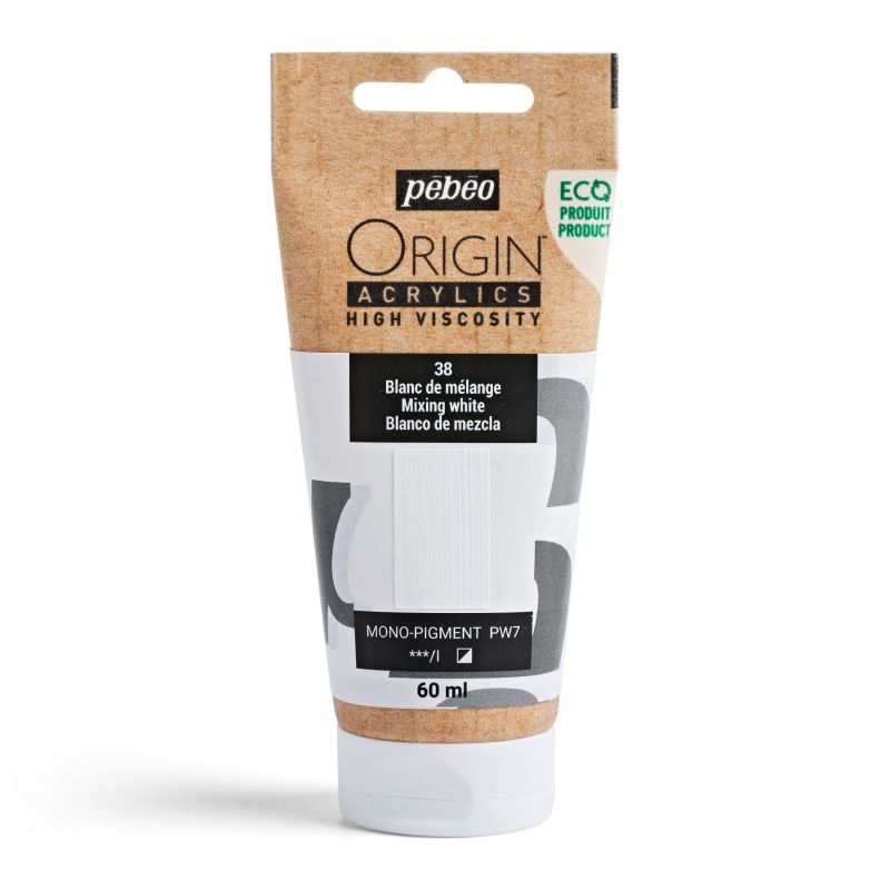 Pebeo Origin Acrylic Paint Mixing White 60ml