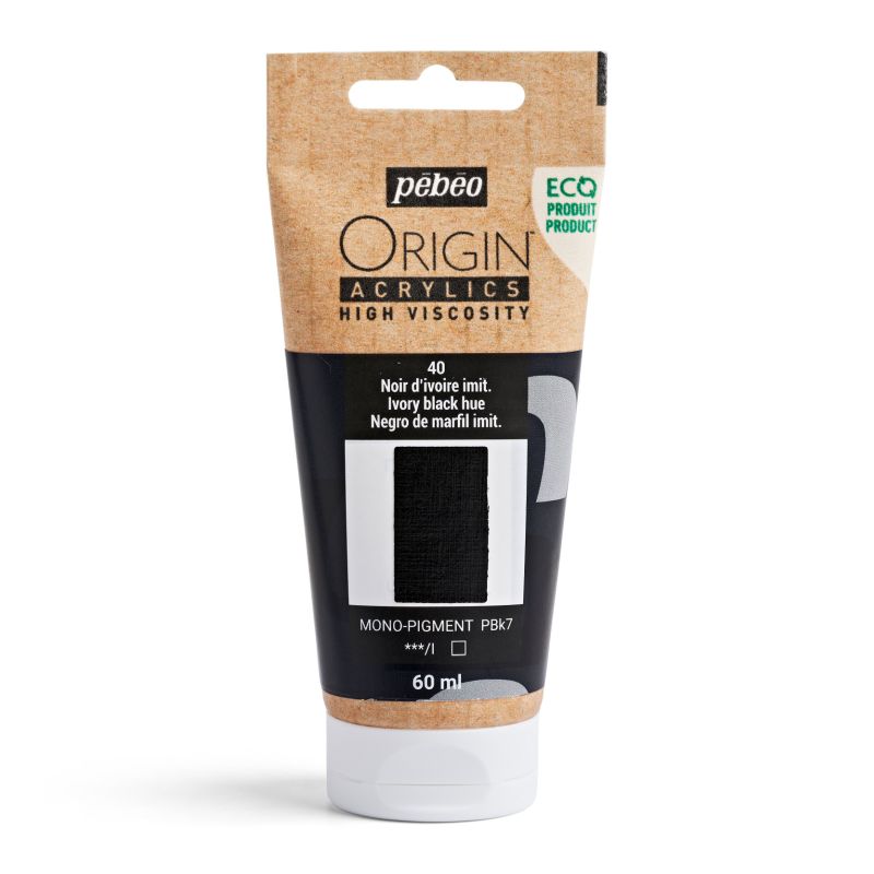 Pebeo Origin Acrylic Paint Ivory Black Hue 60ml
