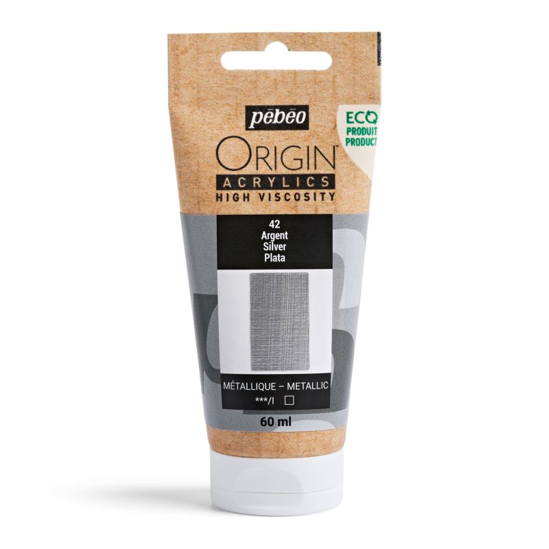 Pebeo Origin Acrylic Paint Silver 60ml